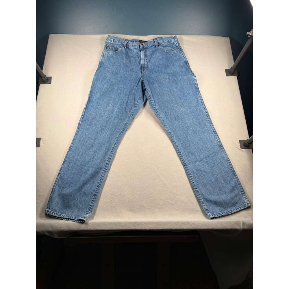 RedHead Classic Fit Jeans Mens 40x34 Medium Wash Blue Straight Leg Denim Rugged